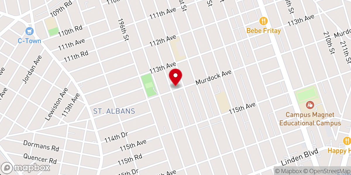 Map showing location of Immanuel Worship Center