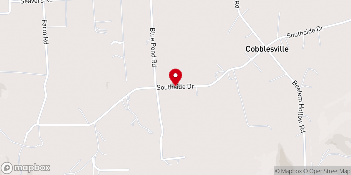 Map showing location of Church of God Parsonage