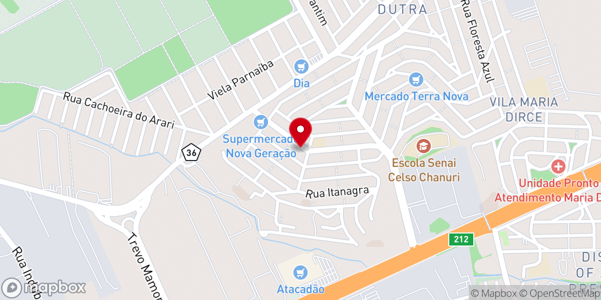 Map showing location of Igreja Pentecostal O Brasil Para Cristo - Jardim Presidente Dutra