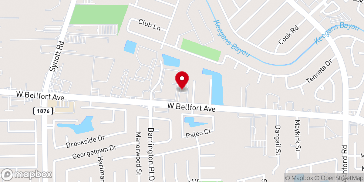 Map showing location of Southwest Calvary Baptist Church