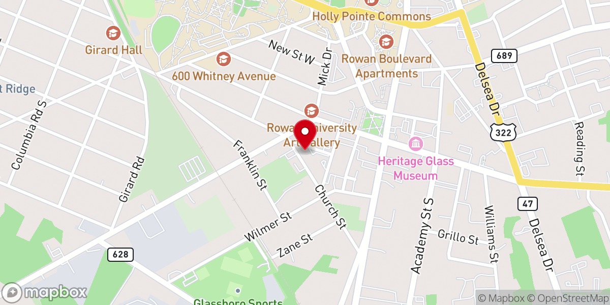 Map showing location of Saint Bridget University Parish