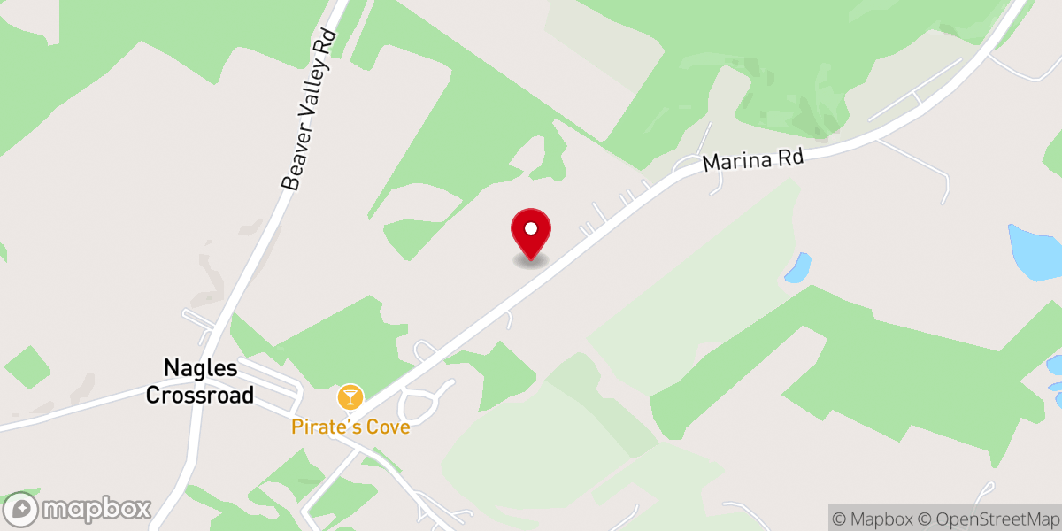 Map showing location of La Ferme Rouge PA