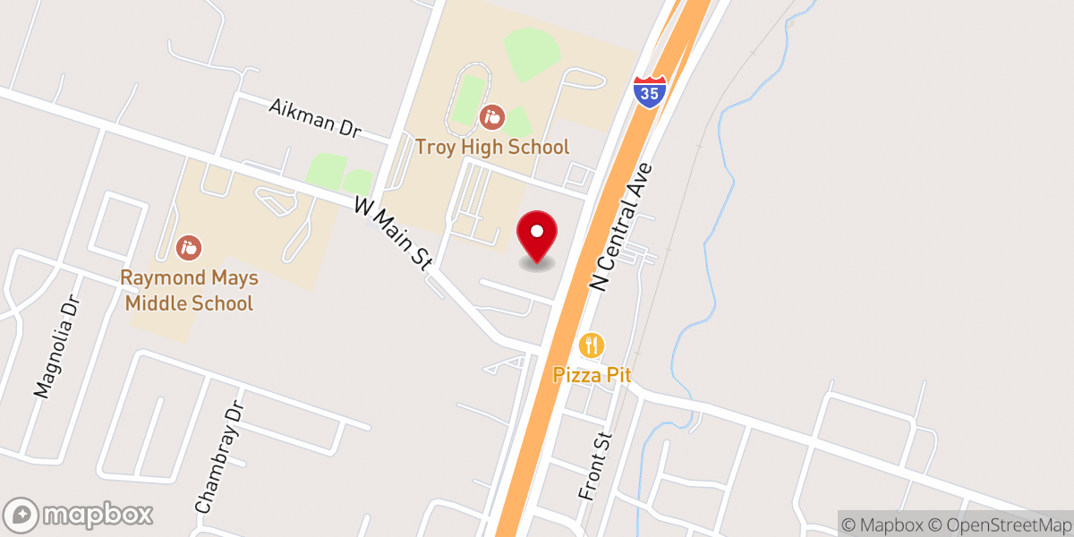 Map showing location of Grant Chapel Missionary Church