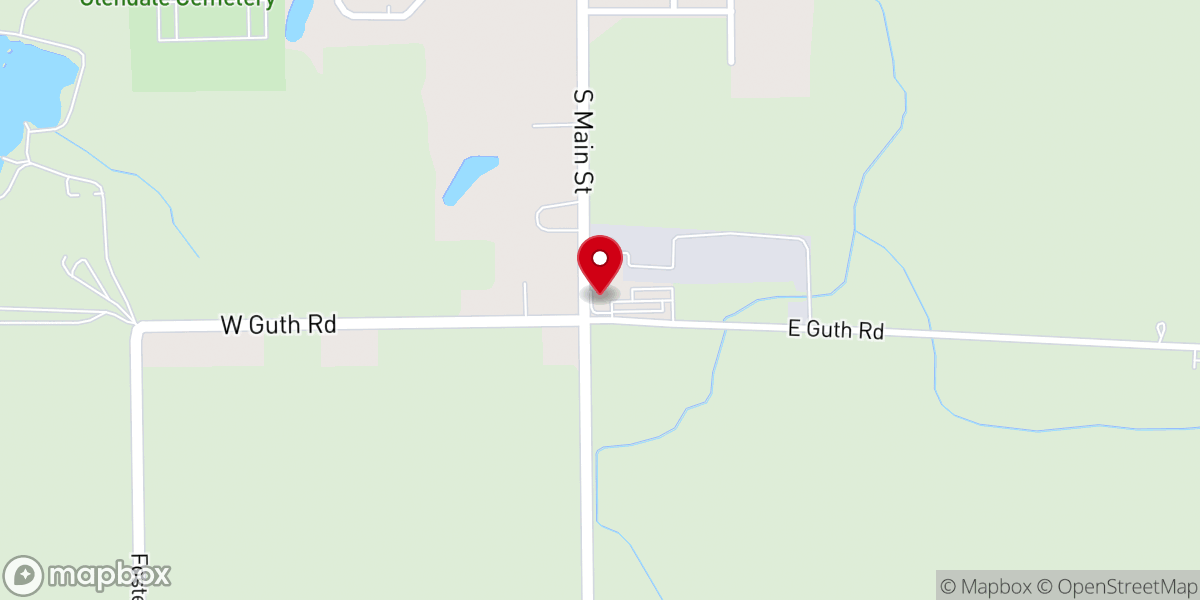 Map showing location of Grace Bible Church