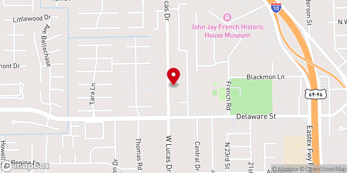 Map showing location of Emmanuel Baptist Church of Jesus Christ