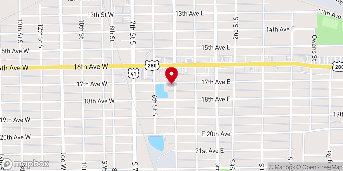 Map showing location of Cordele Church-God In Christ