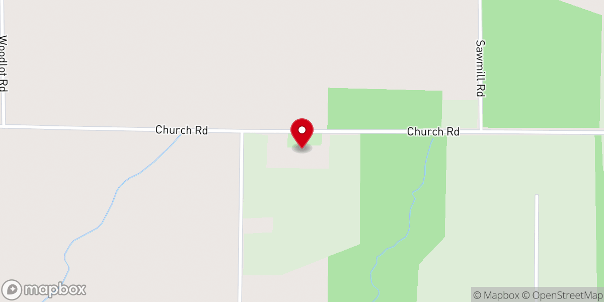 Map showing location of Bethany Lutheran
