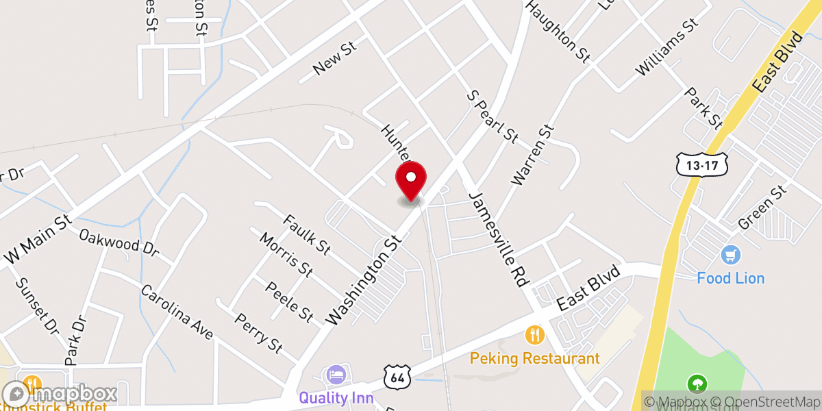 Map showing location of Liberty Christian Center Inc