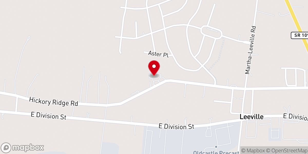Map showing location of Mt. Olivet Baptist Church