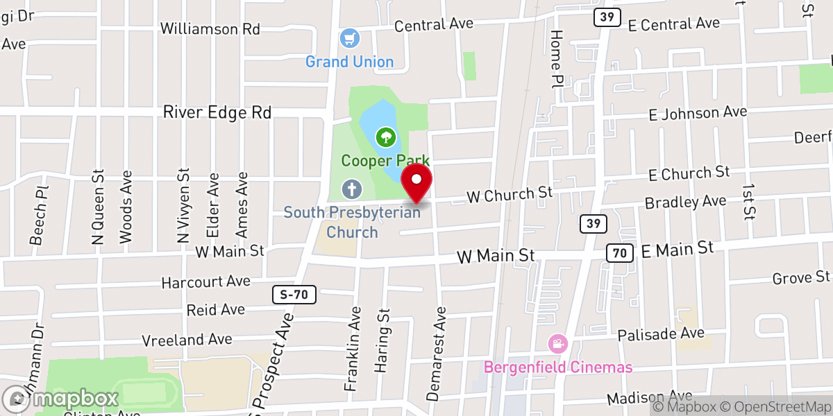 Map showing location of Zion Pentecostal Church International