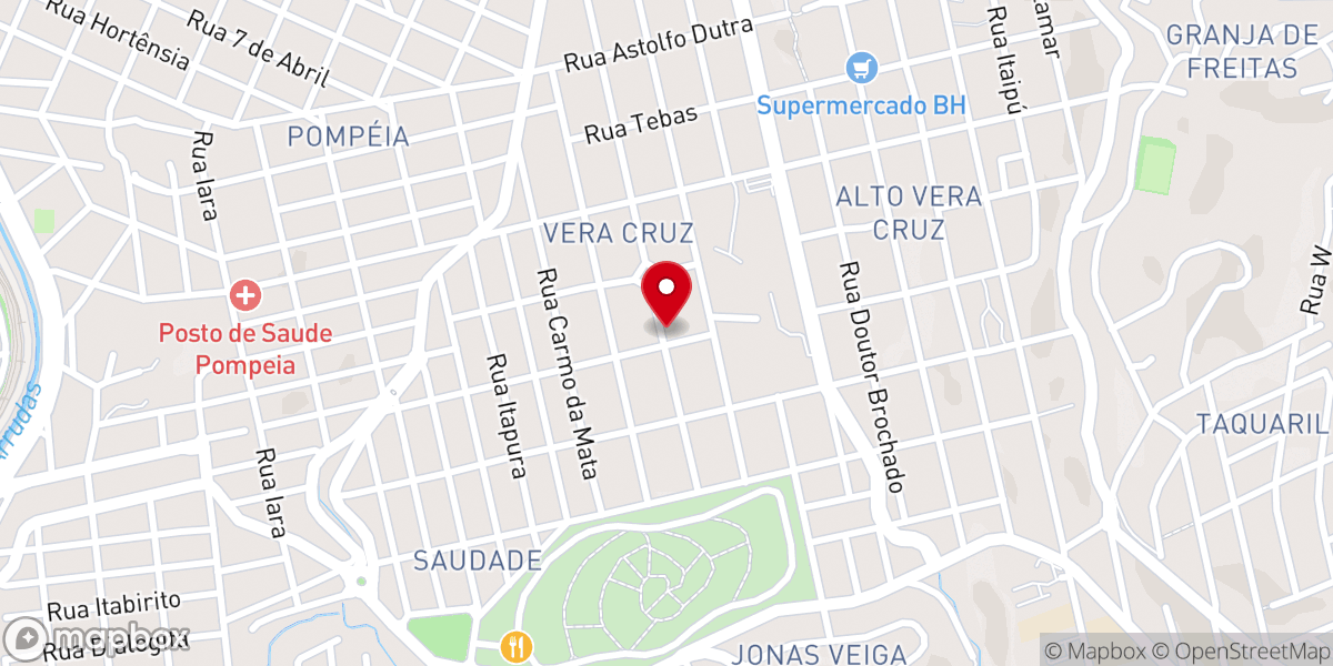 Map showing location of Igreja Batista Nacional ÁGAPE