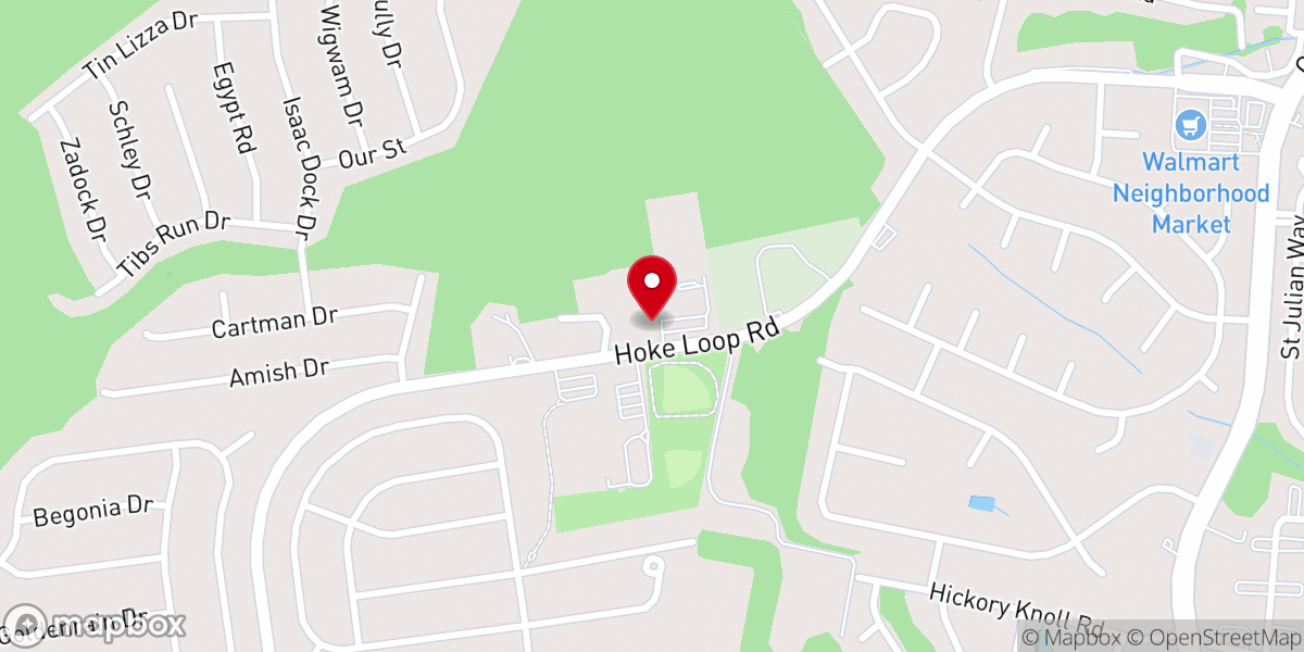 Map showing location of New Life Bible Church