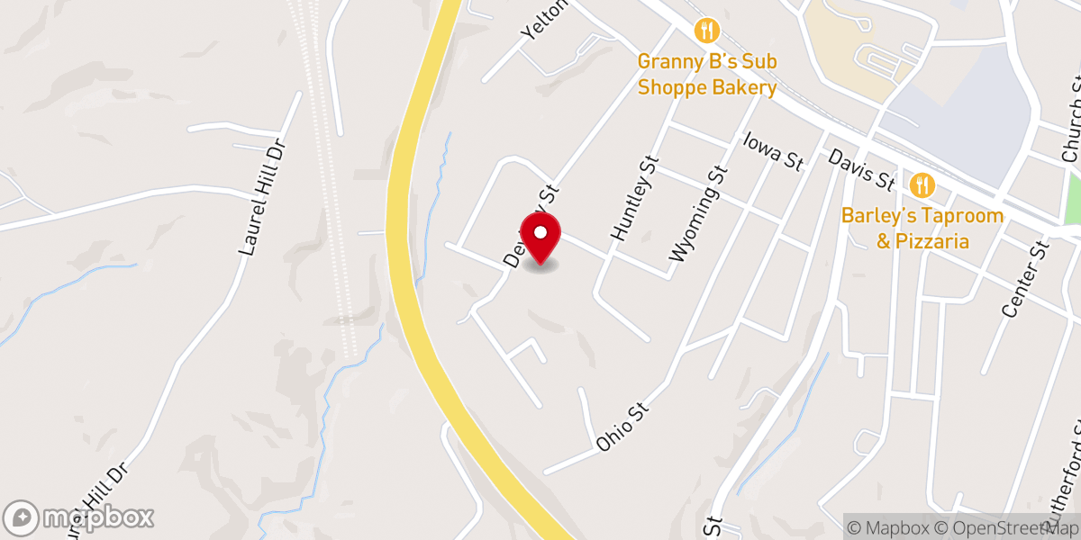 Map showing location of Spindale Fellowship Holiness