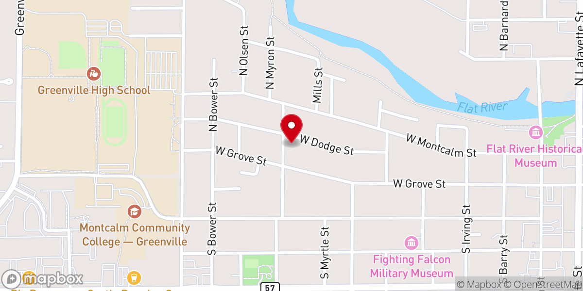Map showing location of Calvary Baptist Church - Midtown