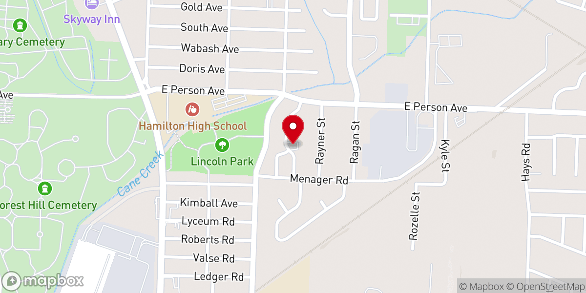 Map showing location of Greater Abyssinia Church