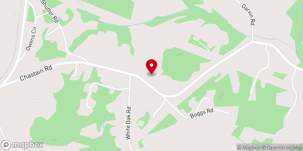 Map showing location of Prayer Baptist Church