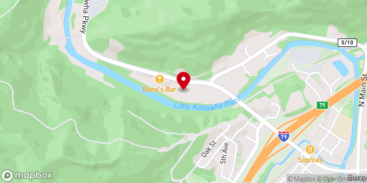 Map showing location of First Baptist Church Burnsville