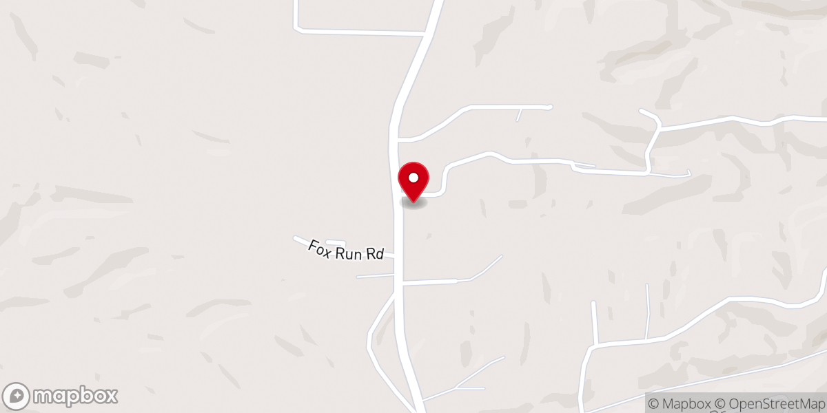 Map showing location of Assembly of God Church