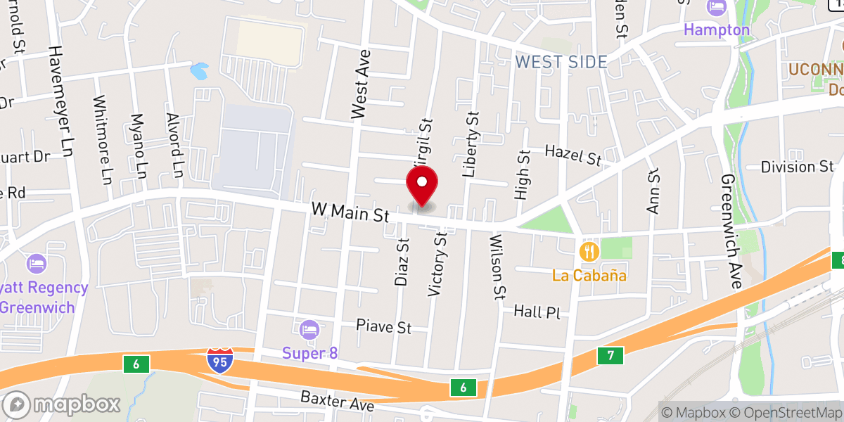 Map showing location of First Haitian Methodist Church