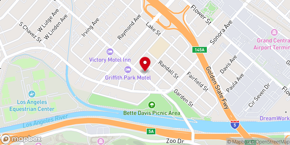Map showing location of Iglesia El Camino Downey Inc