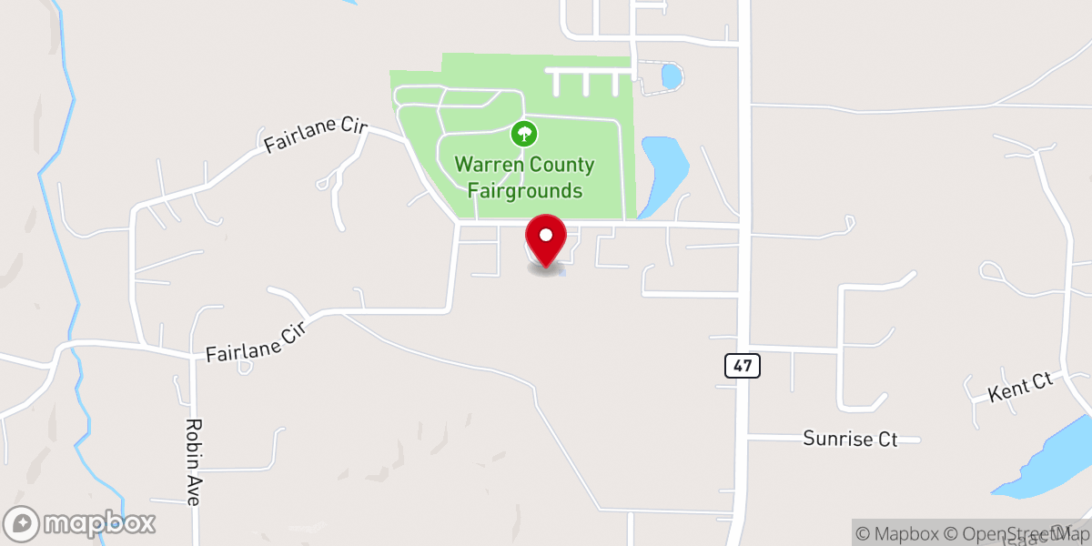 Map showing location of Warrenton Fire Protection District