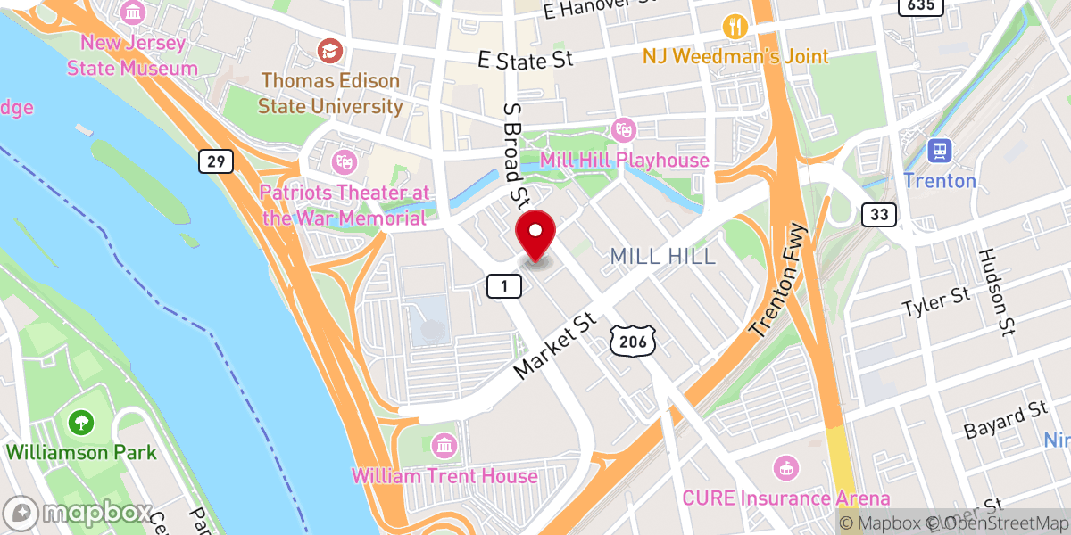 Map showing location of Lutheran Legal Services