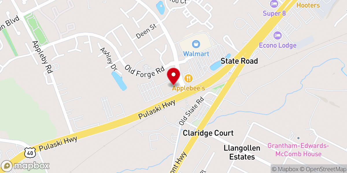 Map showing location of Victory Christian Fellowship