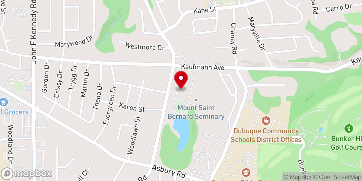 Map showing location of Sisters of the Presentation