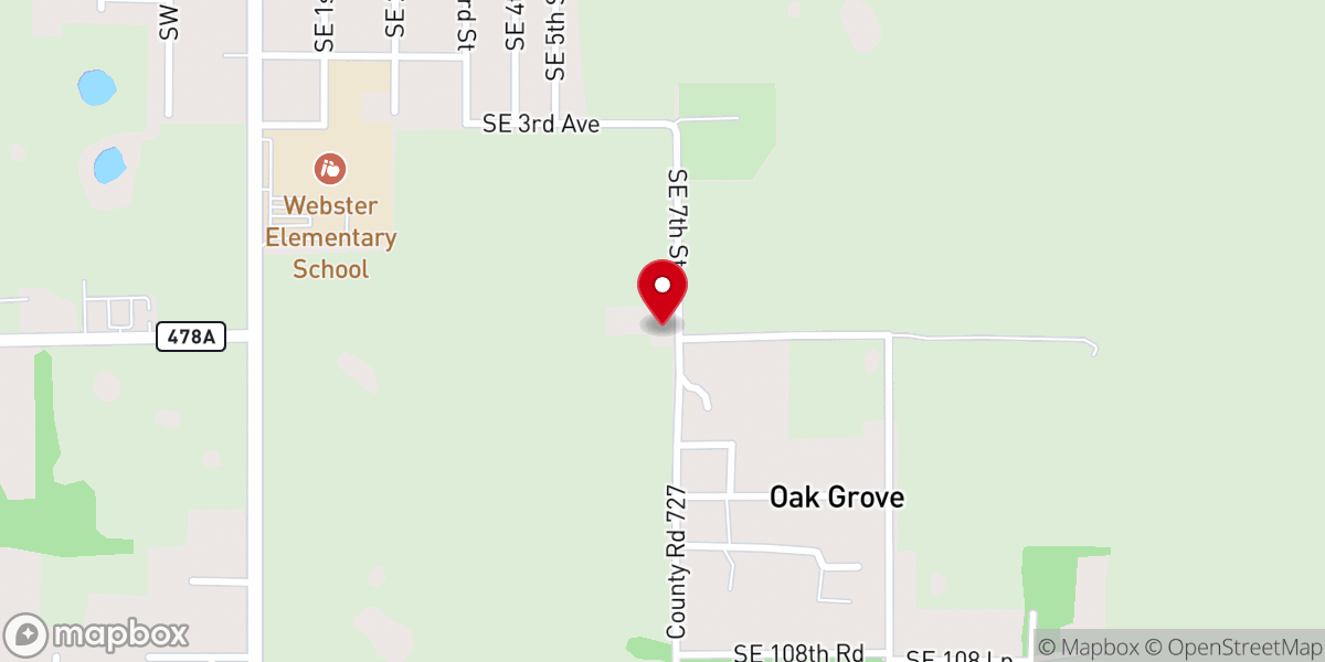 Map showing location of Refuge Church of Our Lord
