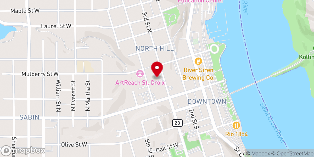 Map showing location of Ascension Episcopal Church