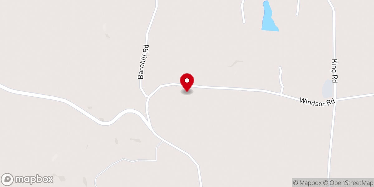Map showing location of Oak Grove Church of God