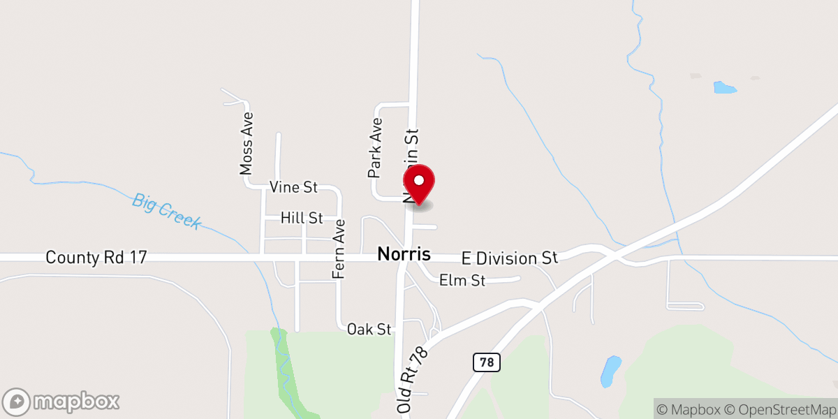 Map showing location of First Methodist Episcopal Church