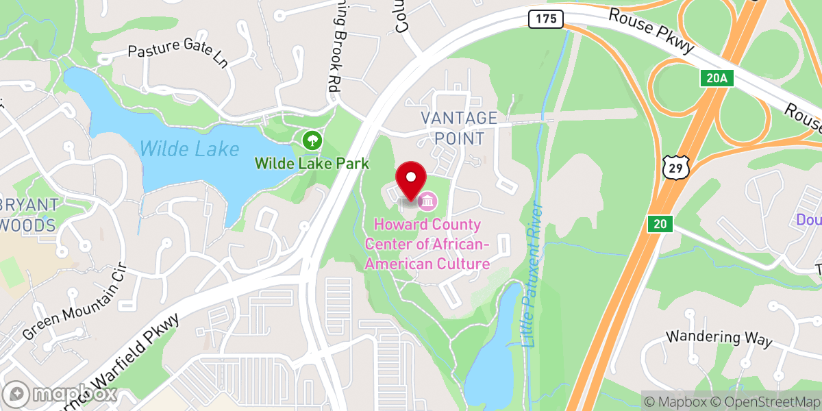 Map showing location of Historic Oakland Manor