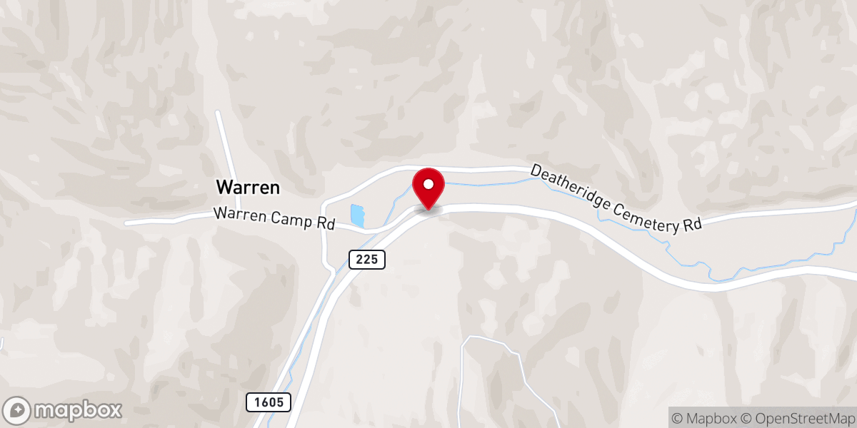 Map showing location of Barbourville Church of God
