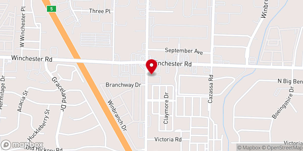 Map showing location of Greenland Heights Church