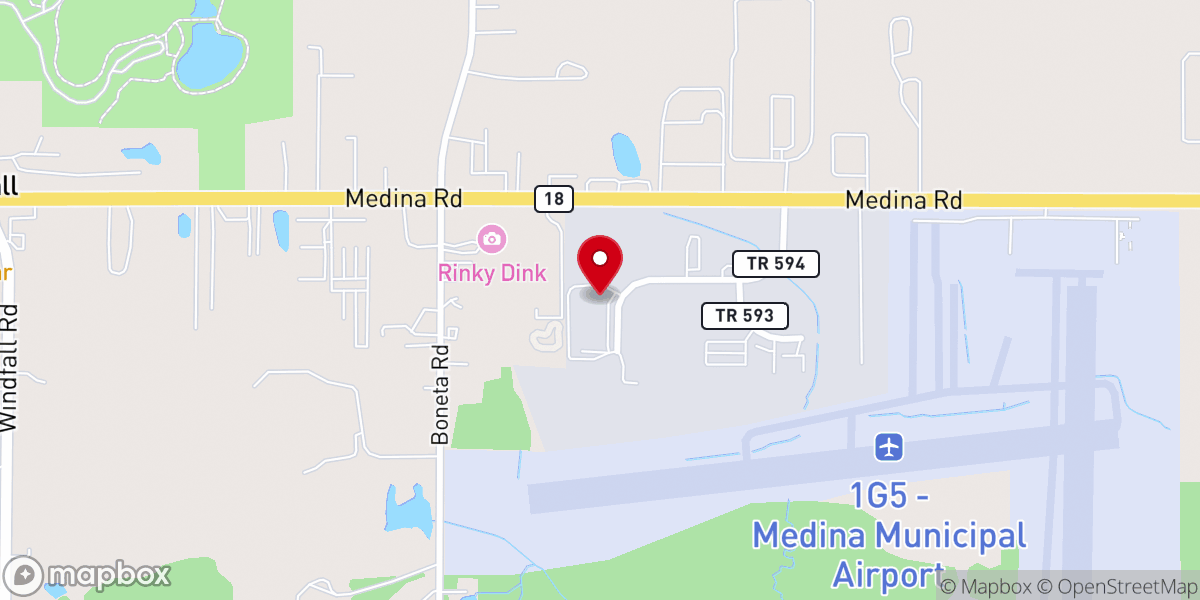 Map showing location of Love INC Medina