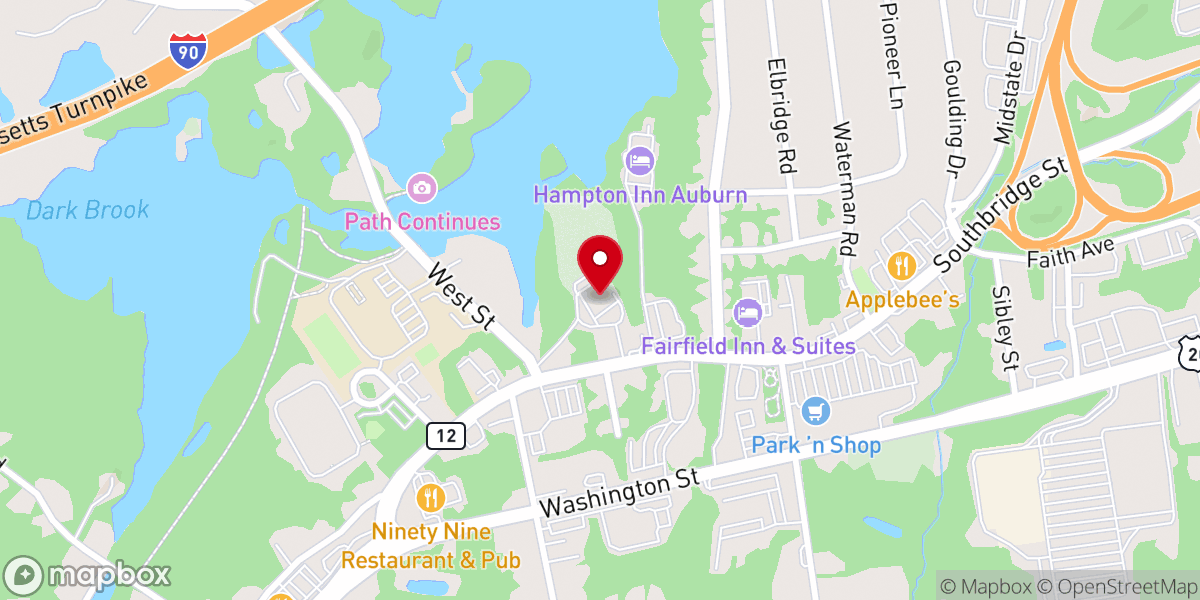 Map showing location of Auburn/ Webster Elks Lodge #2118
