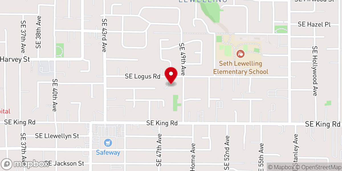 Map showing location of Kairos-Milwaukie United Church