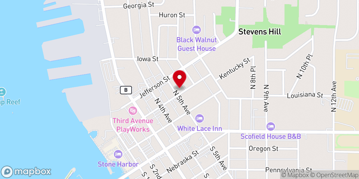 Map showing location of First Methodist Church