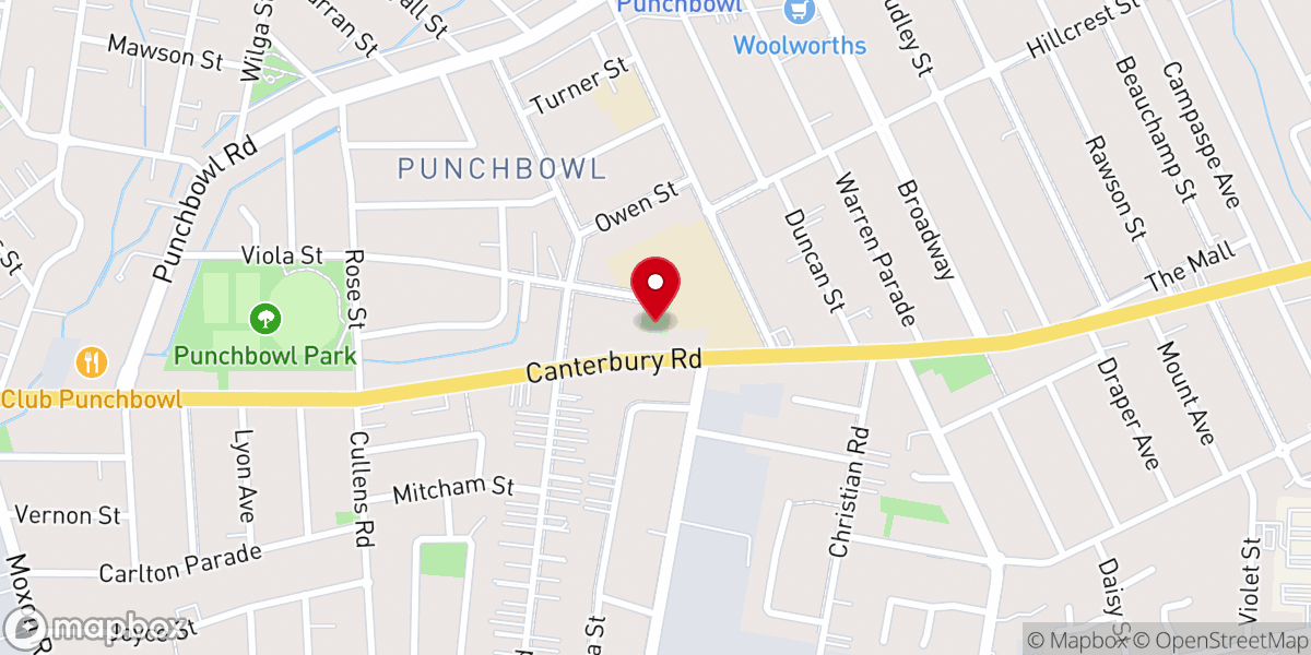 Map showing location of Embassy Church