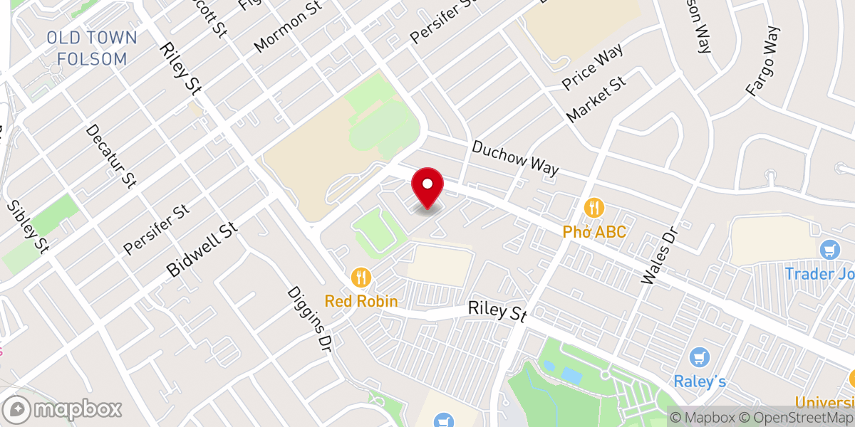 Map showing location of Faith Baptist Church-Folsom