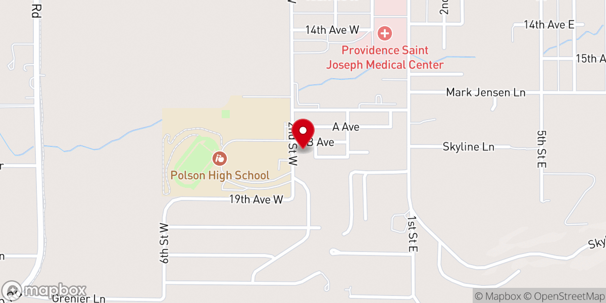 Map showing location of Mt Calvary Lutheran Church