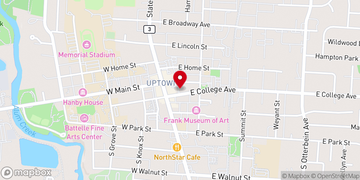 Map showing location of St. Matthew's