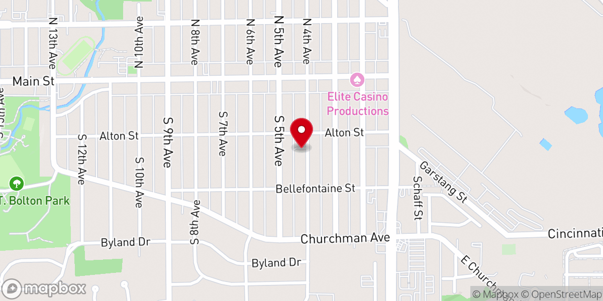 Map showing location of Circle of Hope Wesleyan Church - Beech Grove