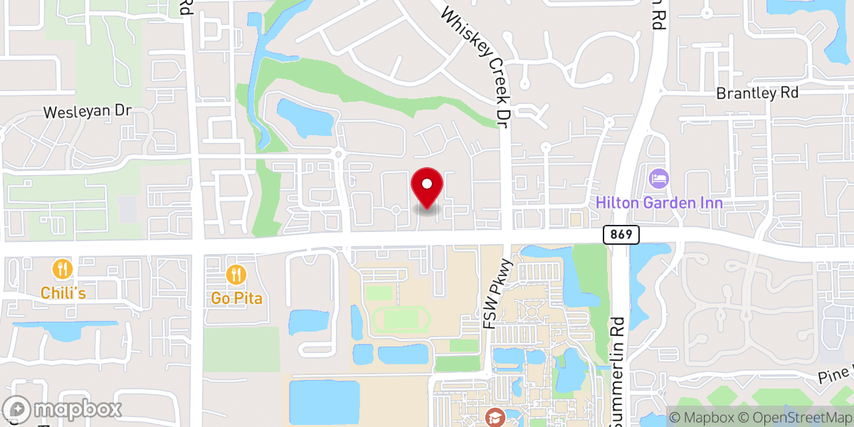 Map showing location of Fort Myers United Church of Christ