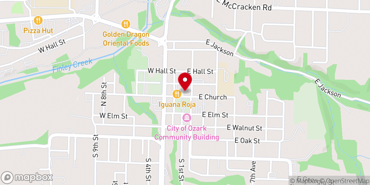 Map showing location of Show Me Christian County