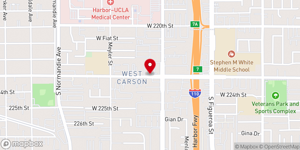 Map showing location of Iglesia Bautista Horeb