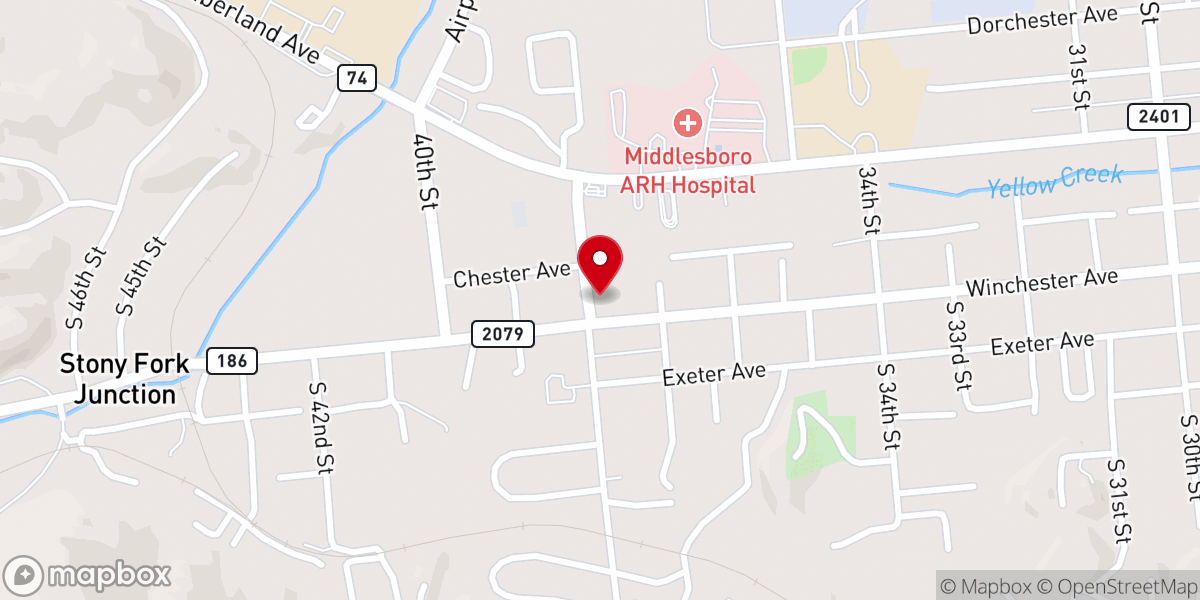 Map showing location of Renewed Hope Church