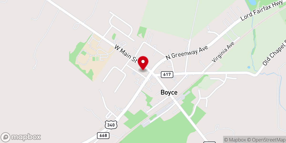 Map showing location of Emmanuel Chapel Episcopal Church