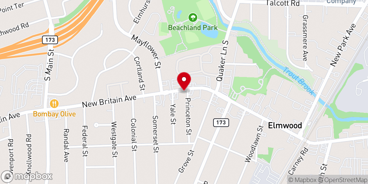 Map showing location of New England Grace Presbyterian Church Inc